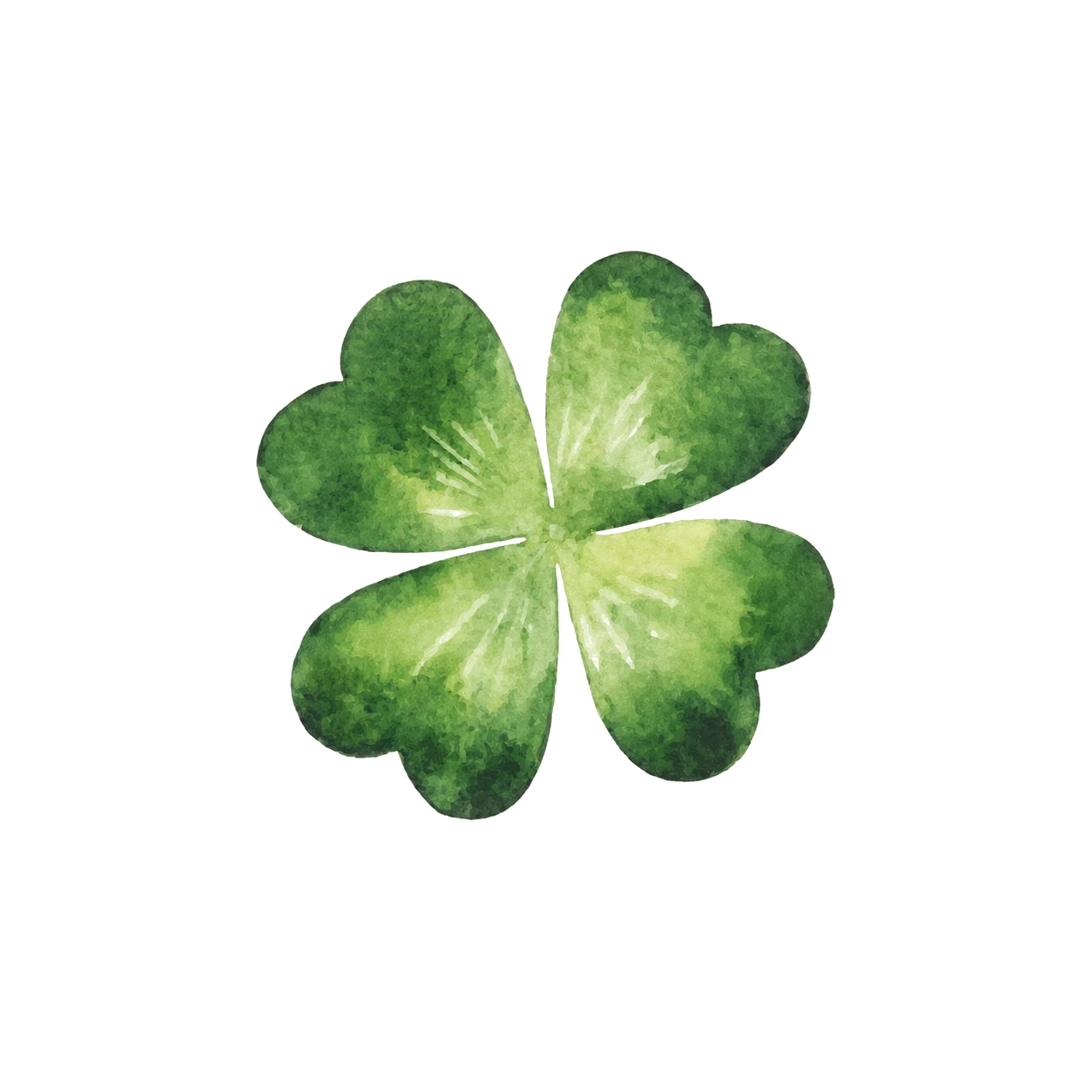 Hand-painted botanical watercolor leaf